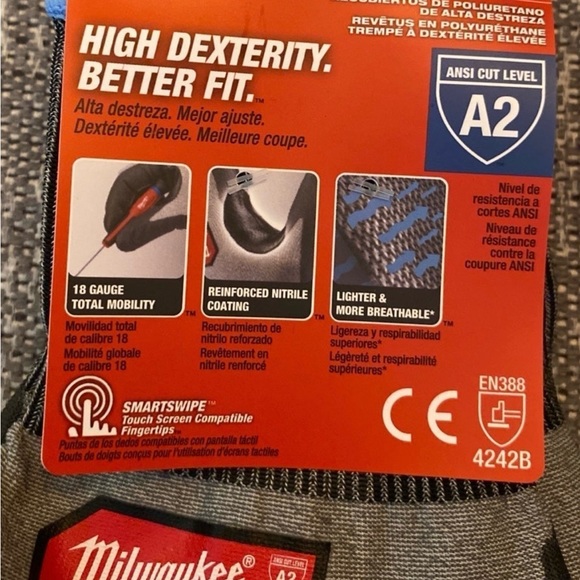 Milwaukee High Dexterity Gloves 2 Pair - Picture 5 of 5